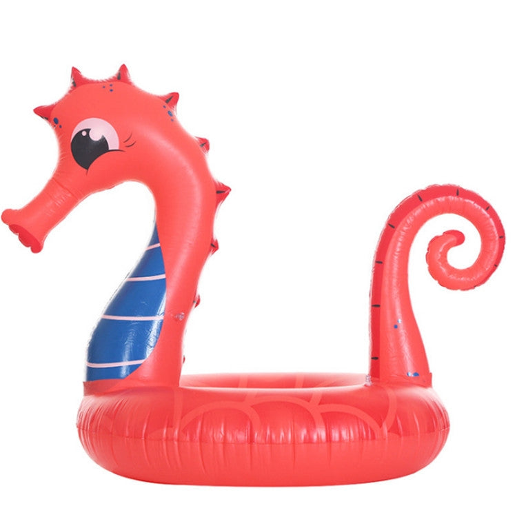 Seahorse Shape Mount Inflatable Adult Floating Row Swimming Ring Water Floating Bed Reluova