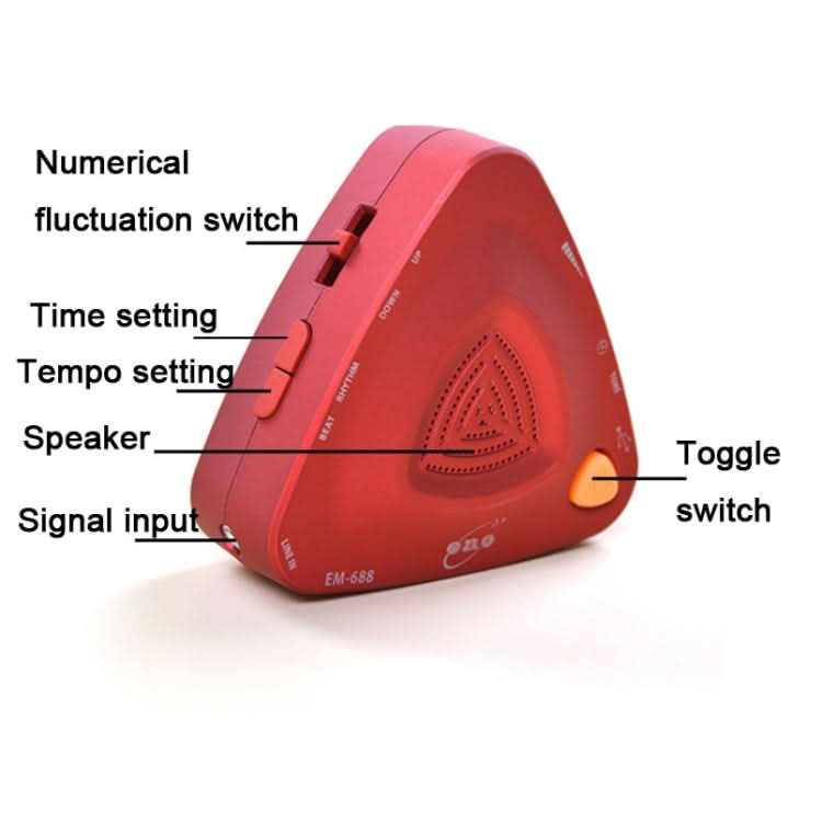 ENO EM-688 Electronic Vocal Rechargeable Metronome For Piano/Guitar/Drum/Guzheng/Violin Reluova