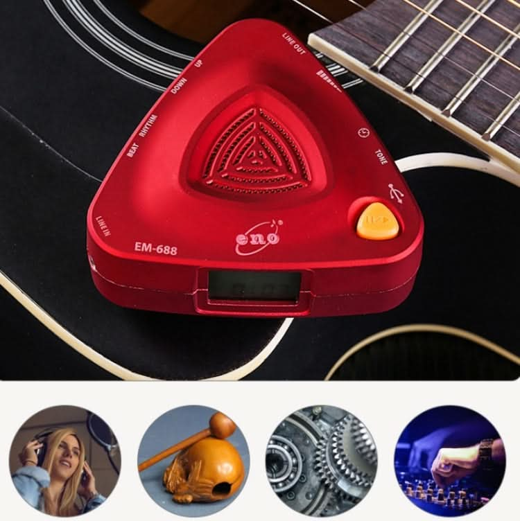 ENO EM-688 Electronic Vocal Rechargeable Metronome For Piano/Guitar/Drum/Guzheng/Violin Reluova