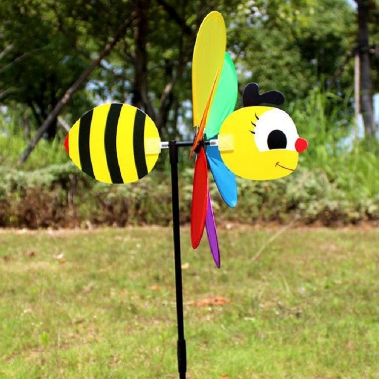 3D Cartoon Animal Cloth Windmill Children Toys Outdoor Decoration, Random Style Delivery Reluova