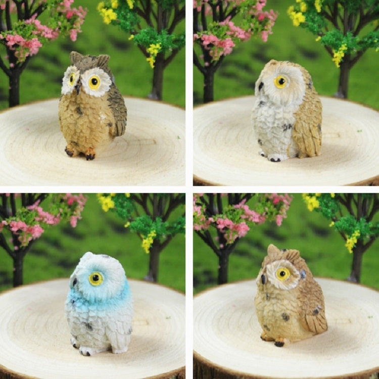 4 PCS/Set Mini Simulation Owl Gardening Decorative Animal Ornaments My Store