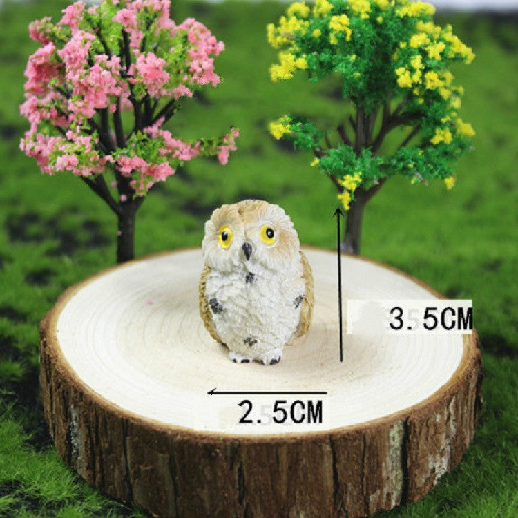 4 PCS/Set Mini Simulation Owl Gardening Decorative Animal Ornaments My Store