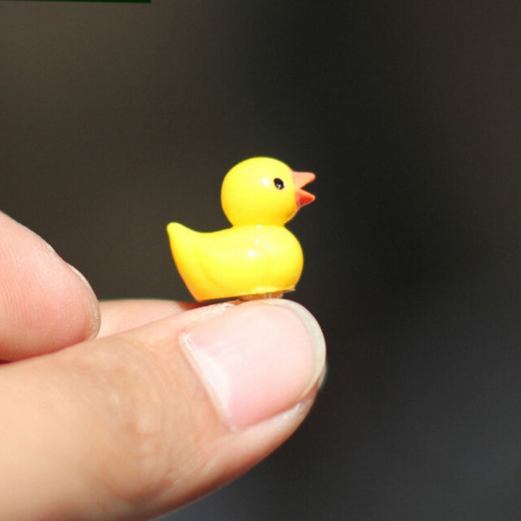 5 PCS Mini Doll House Accessories Resin Three-dimensional Small Yellow Duck Plant Decoration My Store