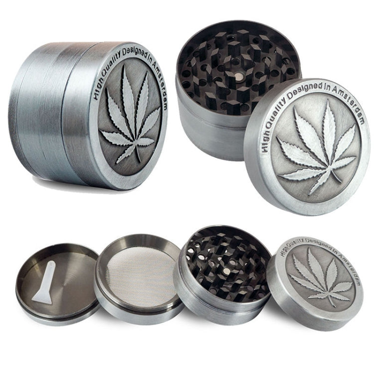 Weed Grinder Metal Stainless Steel Maple leaf Type Herbal Herb Tobacco Grinder