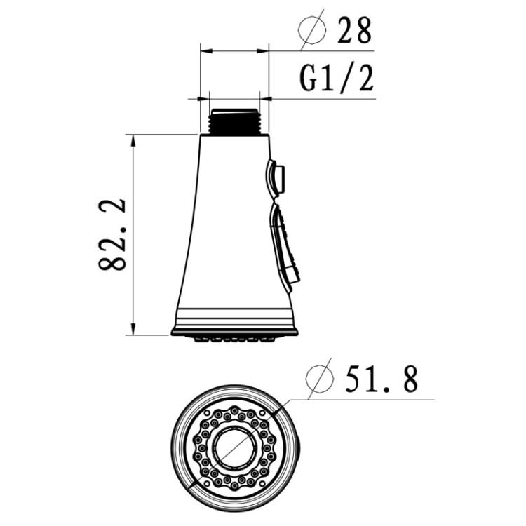 Kitchen Horn Button Switch Pausable Faucet Sprinkler Water Saving Nozzle Sprayer Filter - Reluova