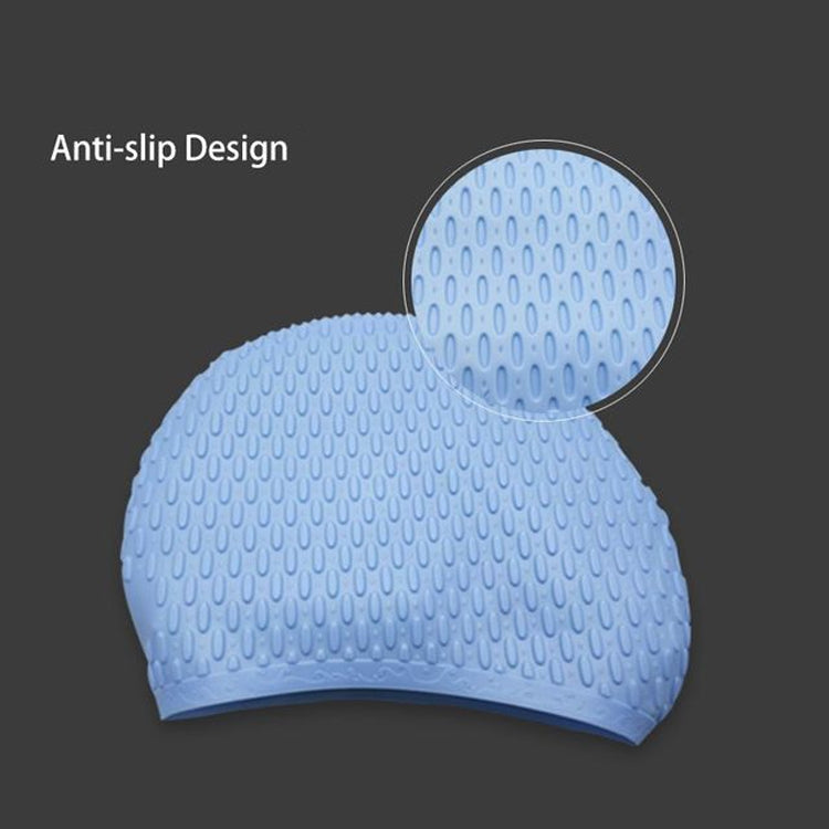 Particles Thickening High Elasticity Non-slip Silicone Swimming Cap Reluova