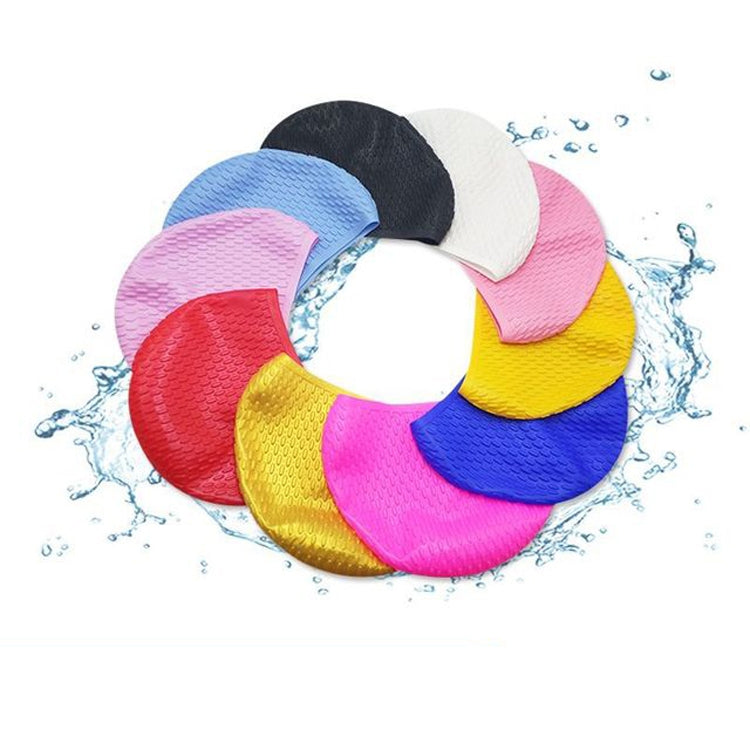 Particles Thickening High Elasticity Non-slip Silicone Swimming Cap