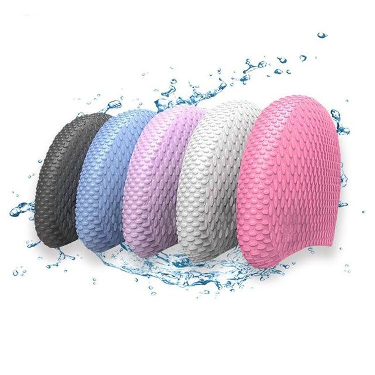 Particles Thickening High Elasticity Non-slip Silicone Swimming Cap