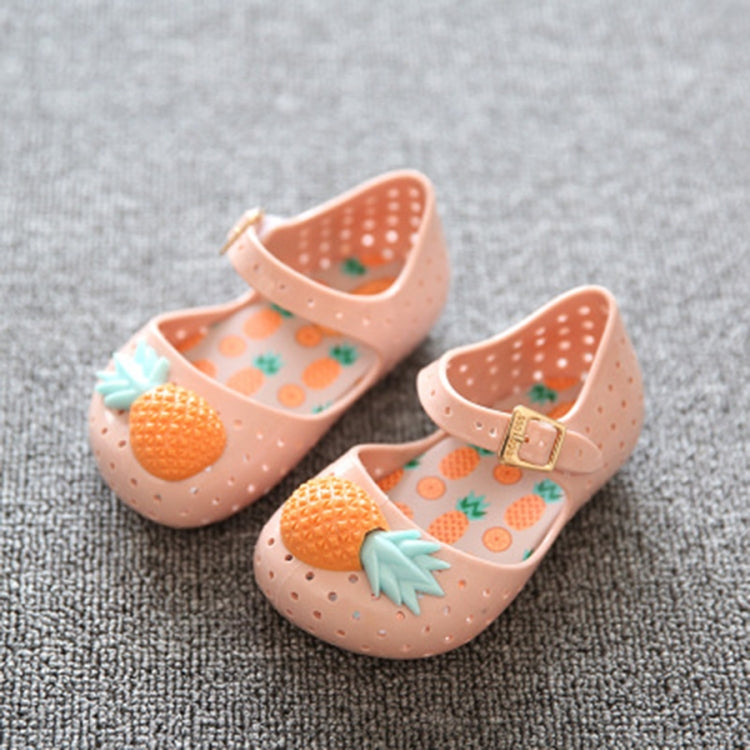 Mini Pineapple Fruit Hole Summer Jelly Children Shoes Plain Rain Boot