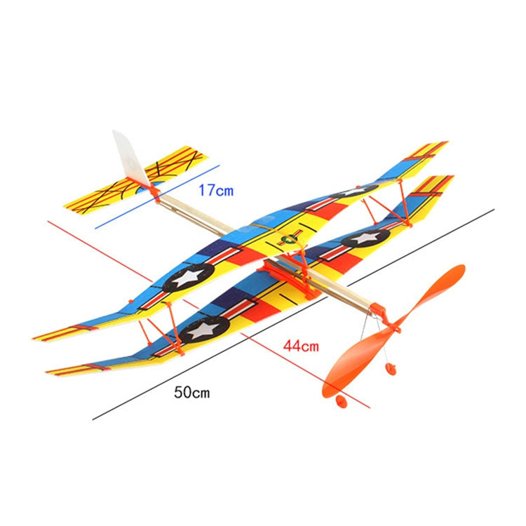 DIY Assemble Rubber Powered Model Plane Glider Aircraft Toy Educational Toys, Random Style Delivery Reluova