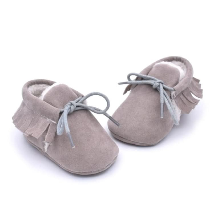 Baby Moccasins Shoes Fringe Soft Soled Non-slip Footwear Crib Shoes PU Suede Leather First Walker Shoes Reluova