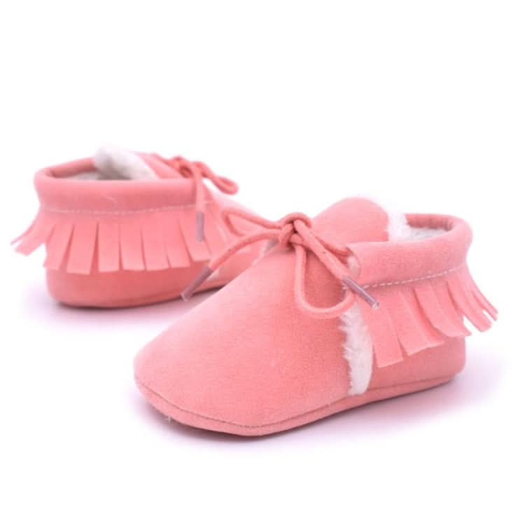 Baby Moccasins Shoes Fringe Soft Soled Non-slip Footwear Crib Shoes PU Suede Leather First Walker Shoes Reluova