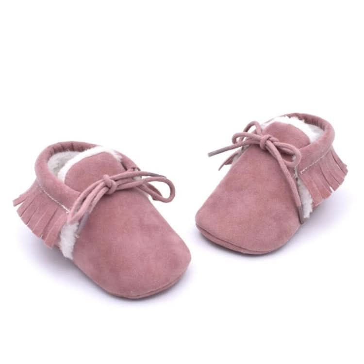 Baby Moccasins Shoes Fringe Soft Soled Non-slip Footwear Crib Shoes PU Suede Leather First Walker Shoes Reluova