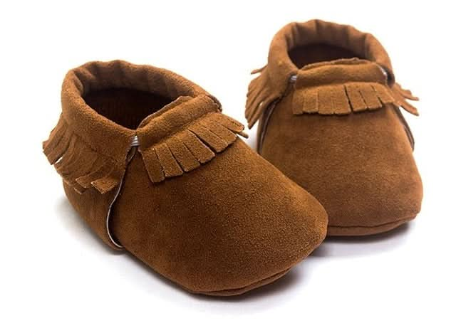 Newborn Baby PU Suede Moccasins Soft Shoes Fringe Soft Soled Shoes First Walker Reluova