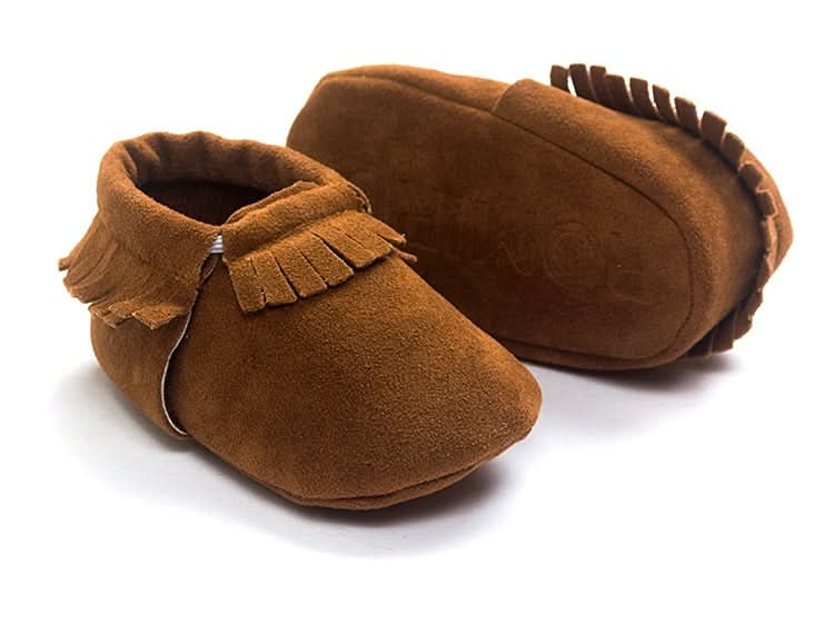 Newborn Baby PU Suede Moccasins Soft Shoes Fringe Soft Soled Shoes First Walker Reluova