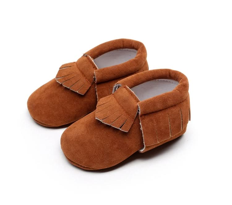 Newborn Baby PU Suede Moccasins Soft Shoes Fringe Soft Soled Shoes First Walker Reluova