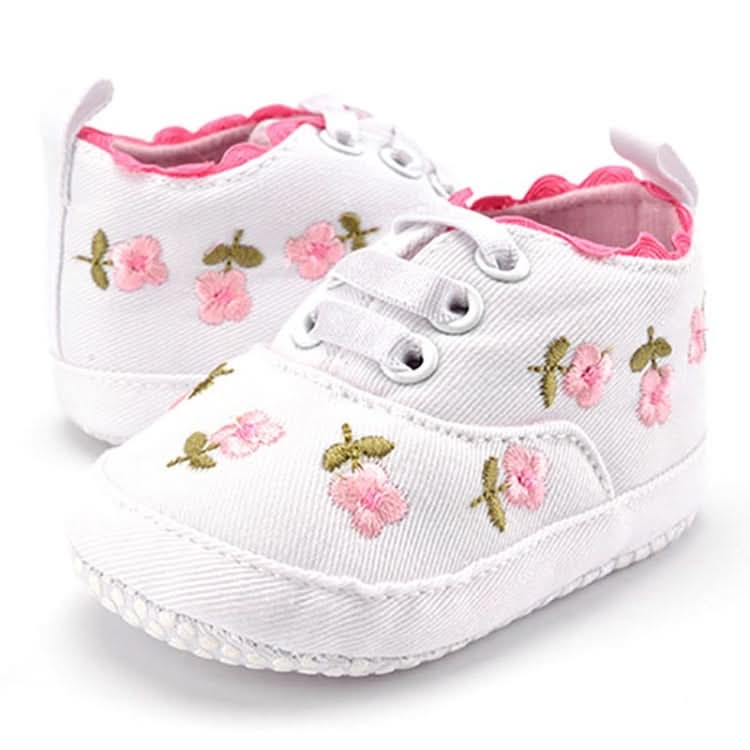 Baby Girl Shoes Lace Floral Embroidered Soft Shoes Walking Toddler Kids Shoes Reluova