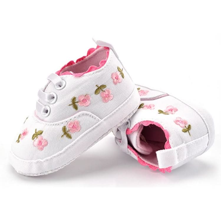 Baby Girl Shoes Lace Floral Embroidered Soft Shoes Walking Toddler Kids Shoes Reluova