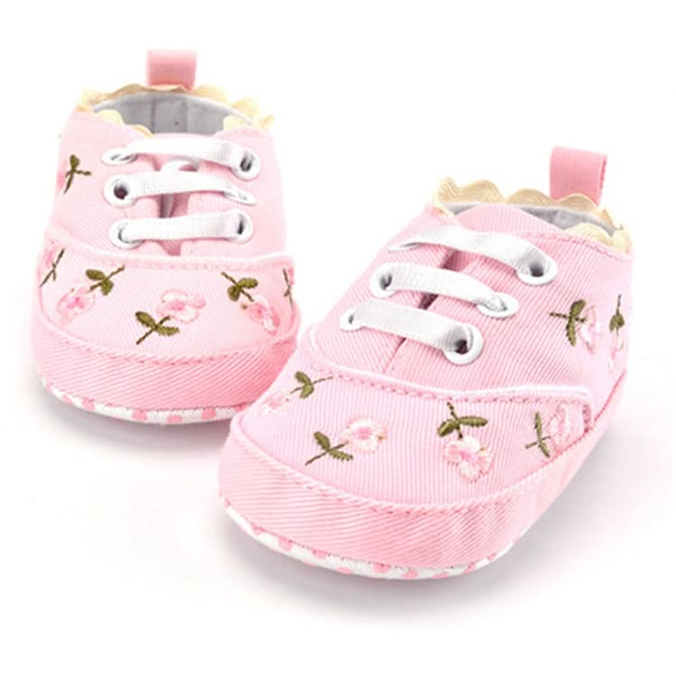 Baby Girl Shoes Lace Floral Embroidered Soft Shoes Walking Toddler Kids Shoes Reluova