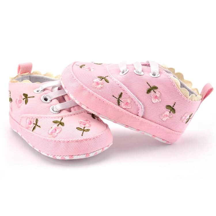 Baby Girl Shoes Lace Floral Embroidered Soft Shoes Walking Toddler Kids Shoes Reluova