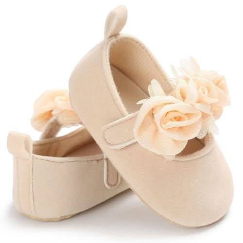 Lovely Flower Baby Girl Newborn Crib Shoes Soft Prewalker Anti-slip Baby Shoes Reluova