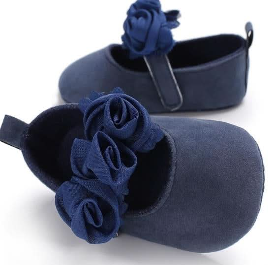 Lovely Flower Baby Girl Newborn Crib Shoes Soft Prewalker Anti-slip Baby Shoes Reluova