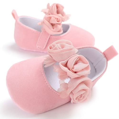 Lovely Flower Baby Girl Newborn Crib Shoes Soft Prewalker Anti-slip Baby Shoes Reluova