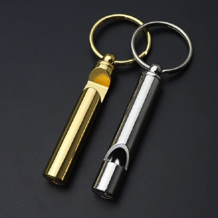 2 PCS Metal Whistle Bottle Opener Keychain Creative Multifunctional Key Ring Pendant-Reluova