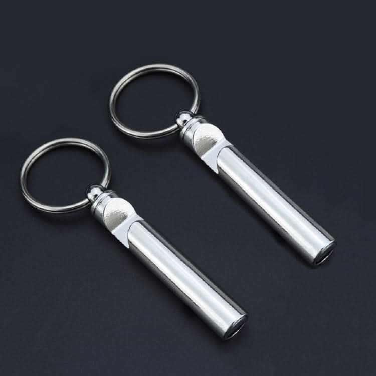 2 PCS Metal Whistle Bottle Opener Keychain Creative Multifunctional Key Ring Pendant-Reluova