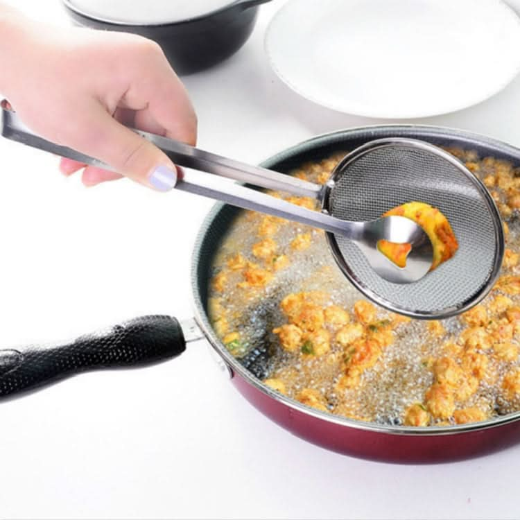 Stainless Steel Fried Food Drain Net Spoon with Clip - Reluova