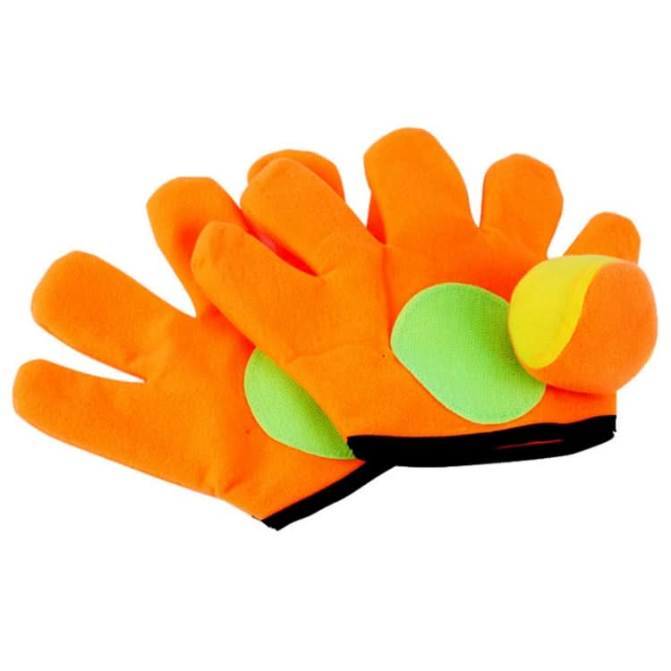 Outdoor Sports Toys Children Plush Sticky Ball Catching Gloves Set Reluova