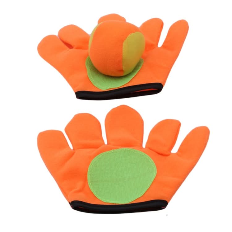 Outdoor Sports Toys Children Plush Sticky Ball Catching Gloves Set Reluova