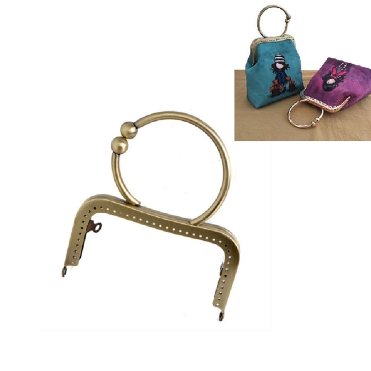 Square Frame Handbag Purse Metal Handle Accessories My Store