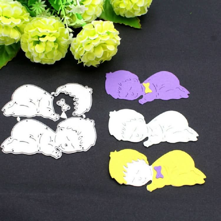 Sleeping Baby Knife Mold DIY Cutting Book Album Greeting Card Making Mold Reluova