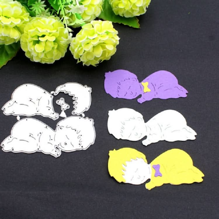 Sleeping Baby Knife Mold DIY Cutting Book Album Greeting Card Making Mold