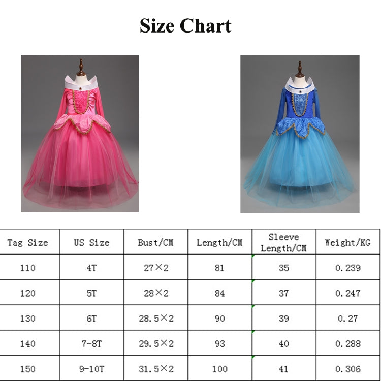 Girls Dress Halloween Cosplay Sleeping Beauty Princess Dresses Christmas Costume Party Children Kids Clothing