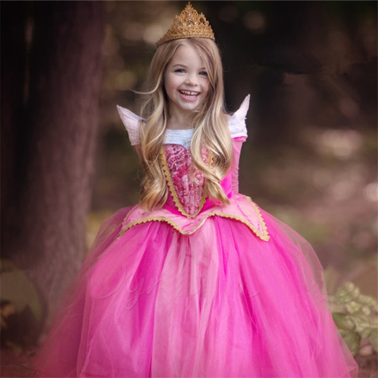 Girls Dress Halloween Cosplay Sleeping Beauty Princess Dresses Christmas Costume Party Children Kids Clothing