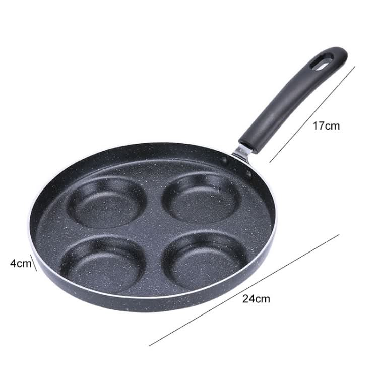 Multifunction Nonstick Frying Pan Aluminium Alloy 4 Units Cookware Fry Egg Pan Pancake Steak Pan for Gas Cooker Reluova