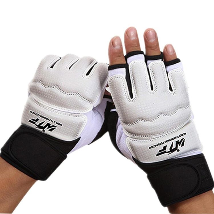 Half Fingers Adults Sandbag Training Boxing Gloves PU Leather Fitness Sparring Taekwondo Gloves