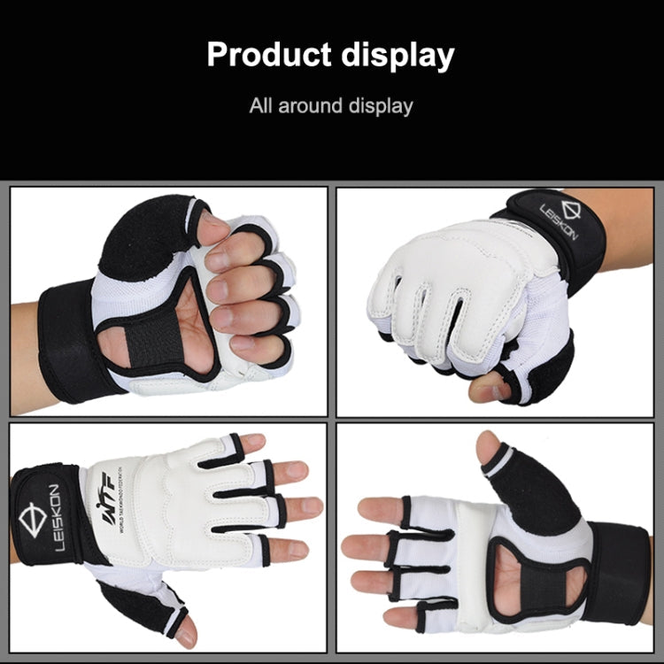 Half Fingers Adults Sandbag Training Boxing Gloves PU Leather Fitness Sparring Taekwondo Gloves Reluova