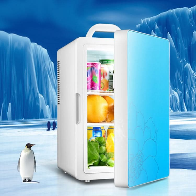 Cabinet Type Car Home Dual-purpose 16-liter Hot and Cold Small Refrigerator