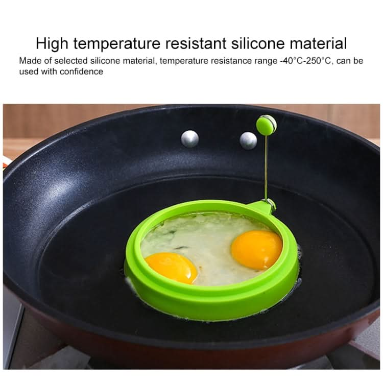 DIY Breakfast Round Silicone Egg Ring Fried Egg Mould Pancake Ring Non-stick Kitchen Cooking Mould - Reluova