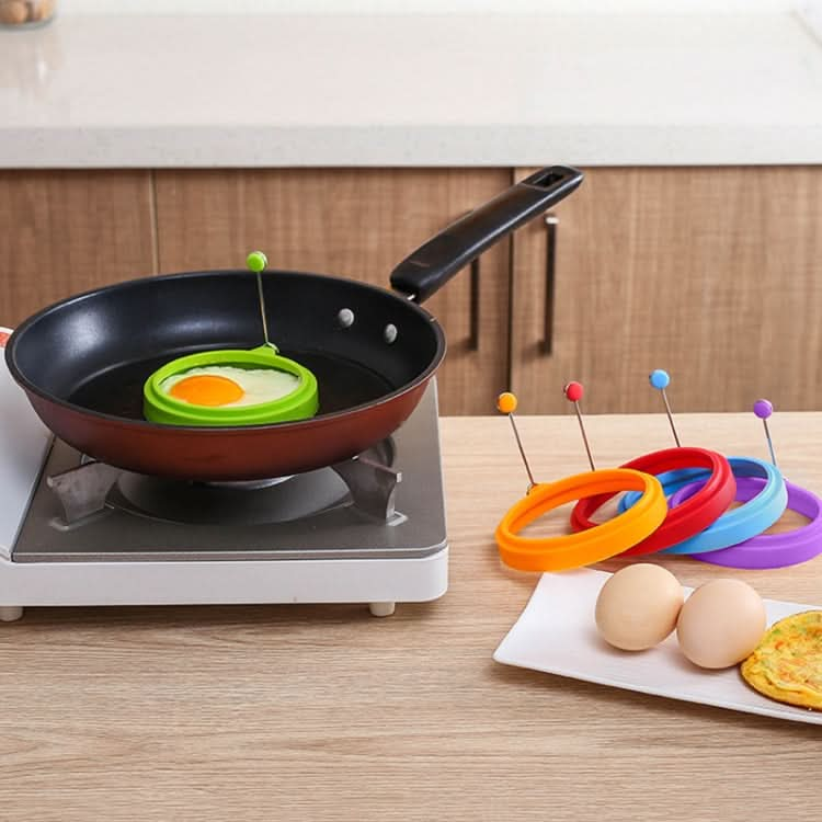 DIY Breakfast Round Silicone Egg Ring Fried Egg Mould Pancake Ring Non-stick Kitchen Cooking Mould - Reluova