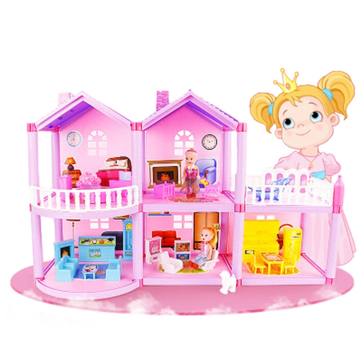 DIY Assembled Miniature Princess Doll House Small Villa Simulation Dream House Girl Toy Reluova