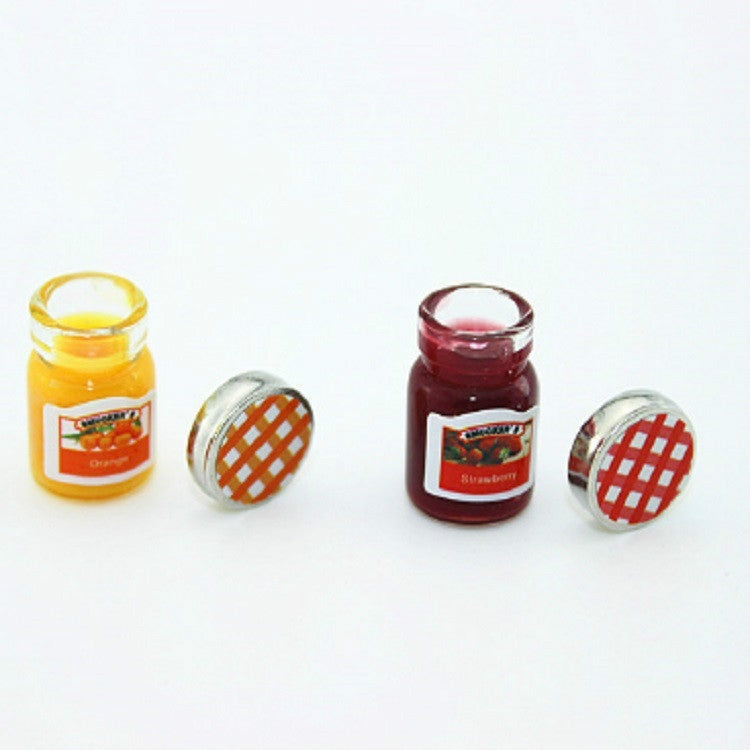 Doll House Mini Accessories Mini Jam Jar Simulation Kitchen Condiments Reluova