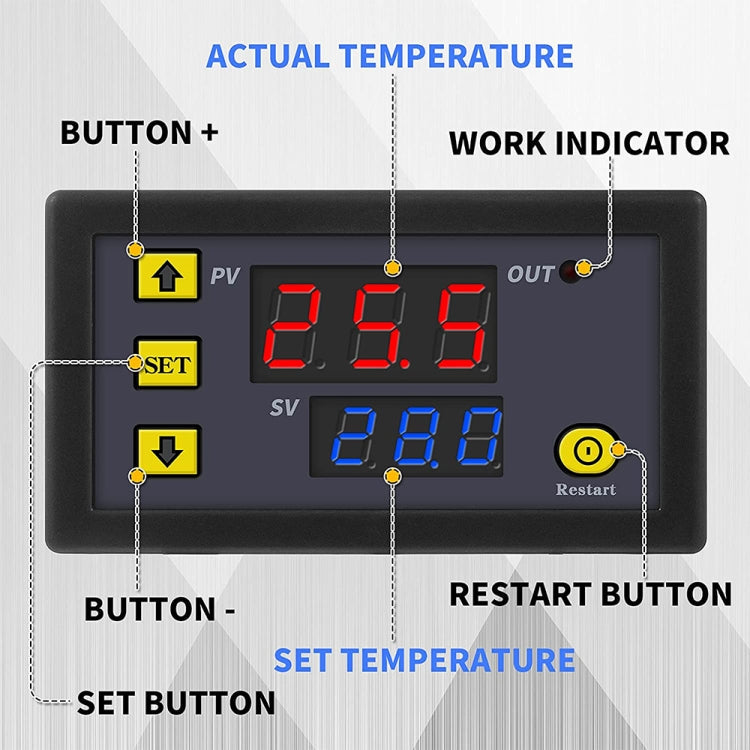 High-precision Microcomputer Intelligent Digital Display Switch Thermostat Reluova