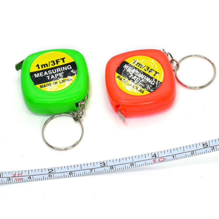 4 PCS Portable Easy to Retract Square Small Tape Measure Key Ring Pendant My Store