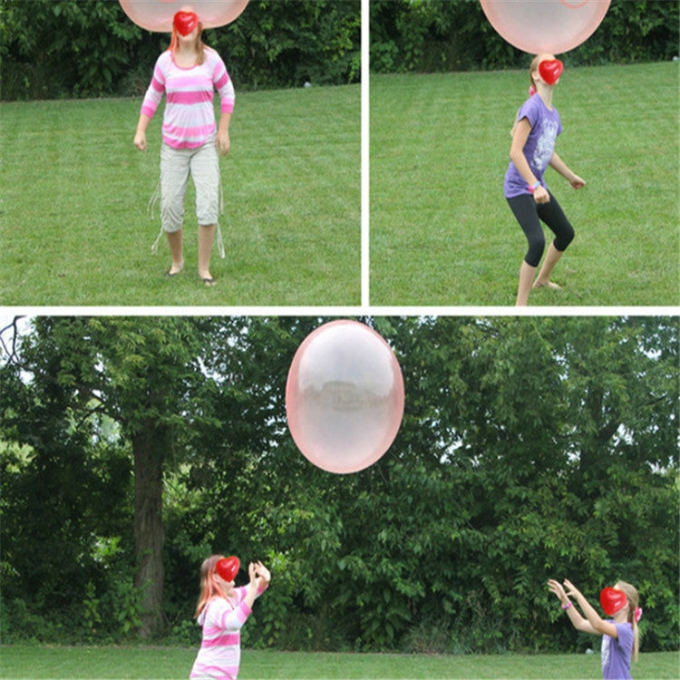 Bubble Ball TPR Blowing Balloon Racket Ball Toy Reluova