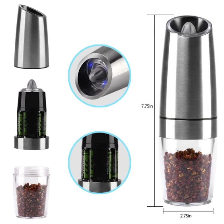 Automatic Electric Pepper Grinder Salt Mill with LED Light - Reluova