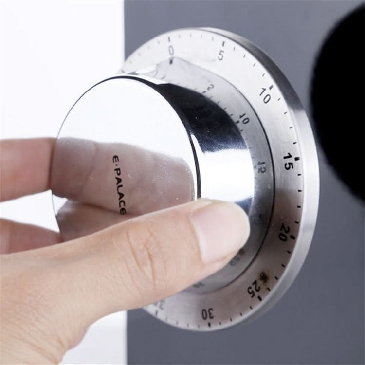 E-PALACE Magnet Timer Kitchen Stainless Steel Timer Creative Alarm Clock Mechanical Reminder Countdown Pomodoro - Reluova